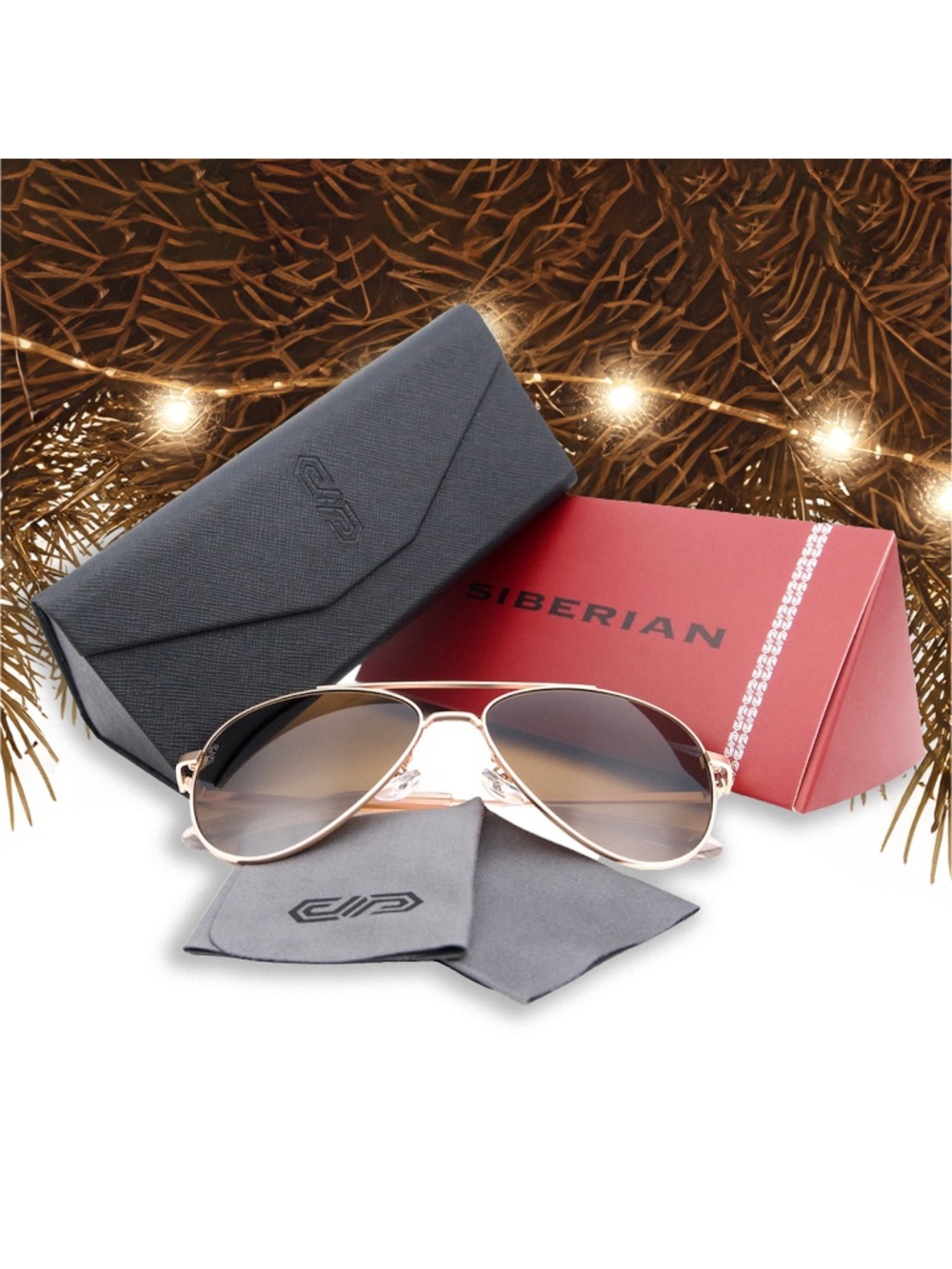 🇺🇸BROWN Classic GOLD Frame Pilot Aviator Unisex 60mm Standard size Sunglasses